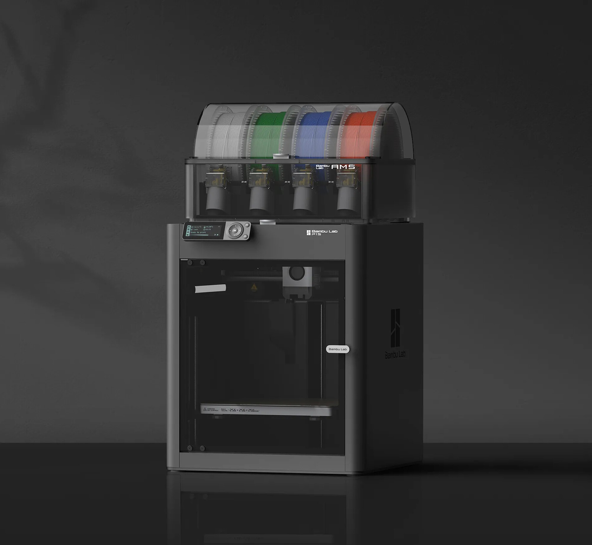 Bambu Lab P1S 3D printer with AMS filament system